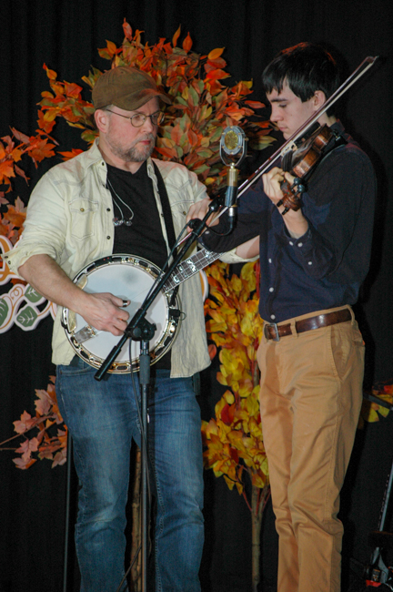 Ron Block and Owen Hoopes on WoodSongs Old Time Radio Hour (2/9/26) - photo © Roger Black