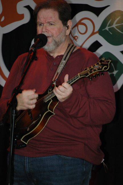 Don Rigsby with Southern Legacy sound checking for WoodSongs Old Time Radio Hour (2/9/26) - photo © Roger Black