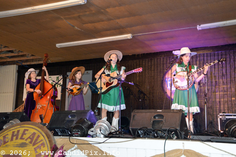 The Alaskan Sunnyside Sisters at the 2026 Palatka Bluegrass Festival - photo © Bill Warren