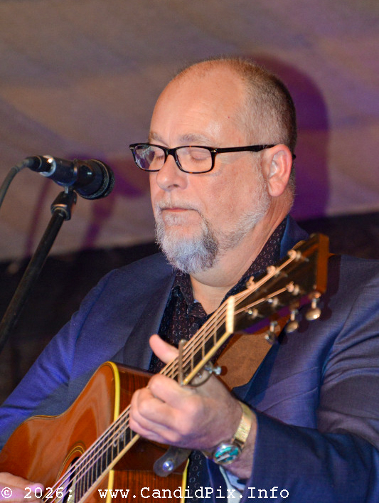Jimmy Haynes with The Larry Stephenson Band at the 2026 Palatka Bluegrass Festival - photo © Bill Warren