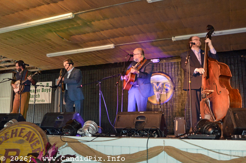 The Larry Stephenson Band at the 2026 Palatka Bluegrass Festival - photo © Bill Warren
