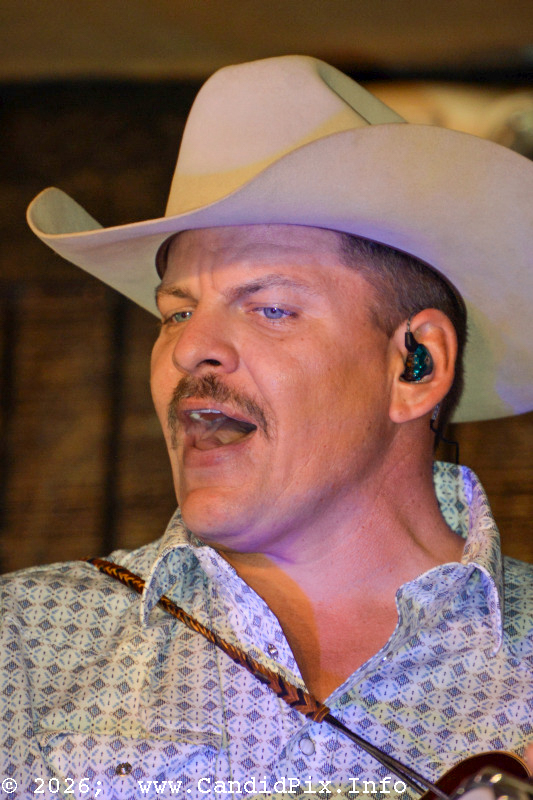 Alton Padgett with Ian Lane & Southern Flavor at the 2026 Palatka Bluegrass Festival - photo © Bill Warren