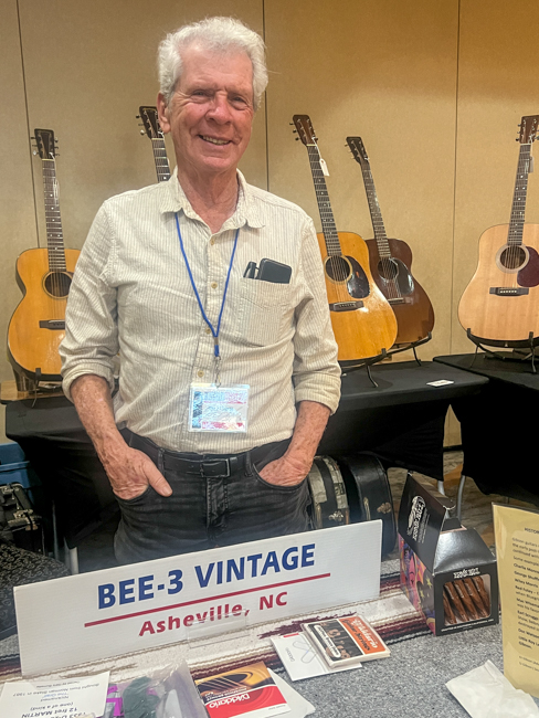 Gary Burnette of Bee-3 Vintage at Bluegrass First Class '26 - photo © Sandy Hatley