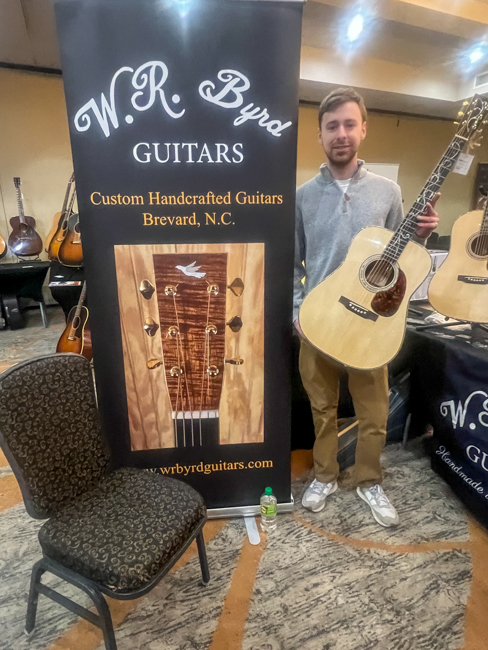 W.R. Byrd Guitars at Bluegrass First Class '26 - photo © Sandy Hatley