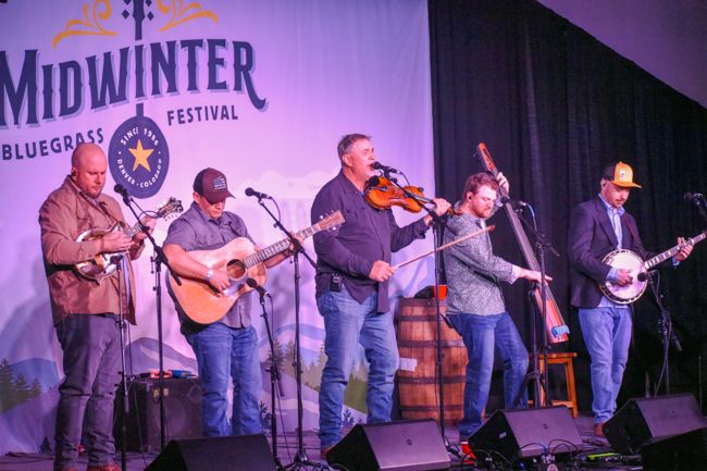 Volume Five at the 2026 Midwinter Bluegrass Festival - photo © Kevin Slick