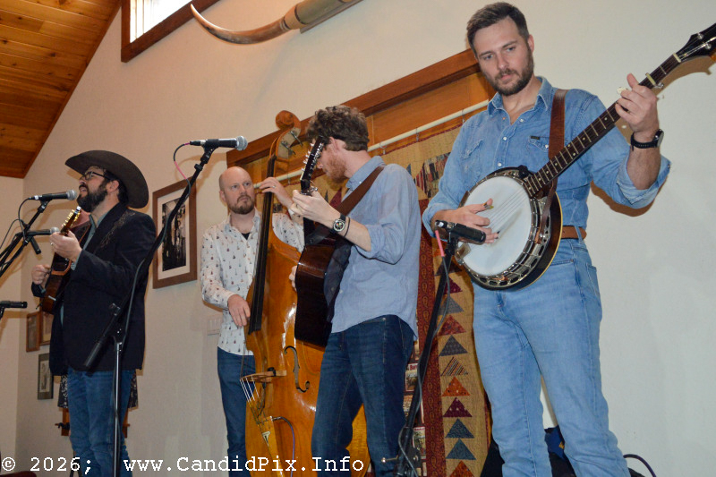 Nick Dumas & Branchline at Hollow Point Farm (2/22/26) - photo © Bill Warren