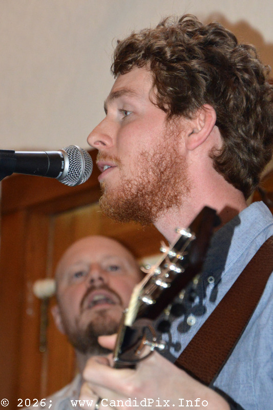 Daniel Thrailkill with Nick Dumas & Branchline at Hollow Point Farm (2/22/26) - photo © Bill Warren