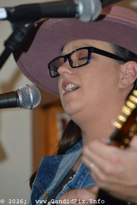 Hana Dumas with Nick Dumas & Branchline at Hollow Point Farm (2/22/26) - photo © Bill Warren
