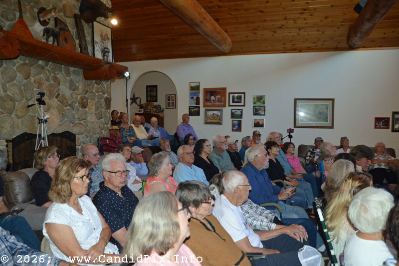 Audience for Nick Dumas & Branchline at Hollow Point Farm (2/22/26) - photo © Bill Warren