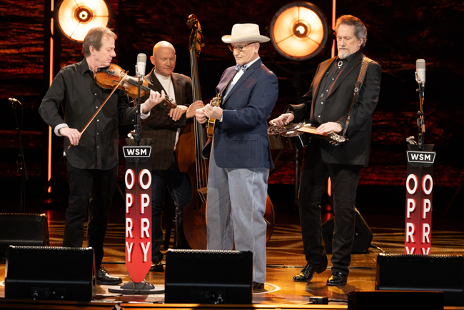 Soggy Bottom Boys reunion on the Grand Ole Opry for the 25th Anniversary of the O Brother, Where Art Thou? soundtrack (2/28/26) - photo © Grand Ole Opry