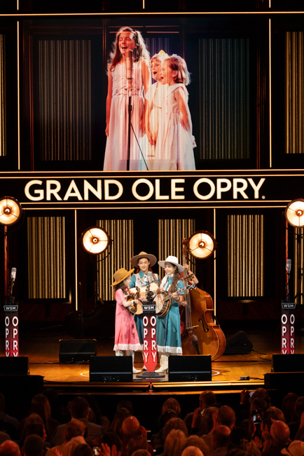 Alaskan Sunnyside Sisters on the Grand Ole Opry for the 25th Anniversary of the O Brother, Where Art Thou? soundtrack (2/28/26) - photo © Grand Ole Opry