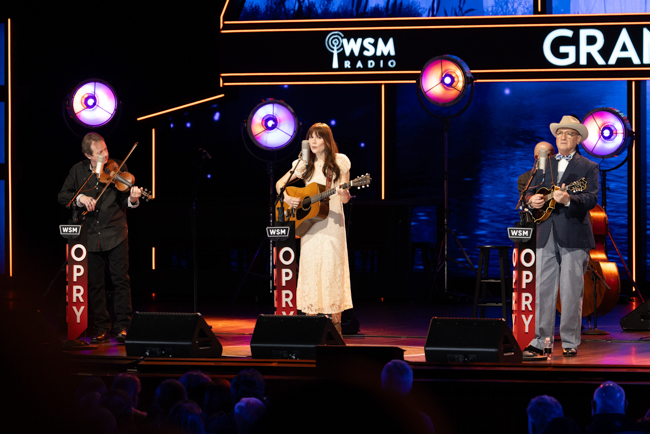 Molly Tuttle on the Grand Ole Opry for the 25th Anniversary of the O Brother, Where Art Thou? soundtrack (2/28/26) - photo © Grand Ole Opry