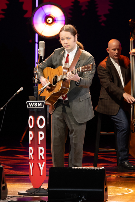 Billy Strings on the Grand Ole Opry for the 25th Anniversary of the O Brother, Where Art Thou? soundtrack (2/28/26) - photo © Grand Ole Opry