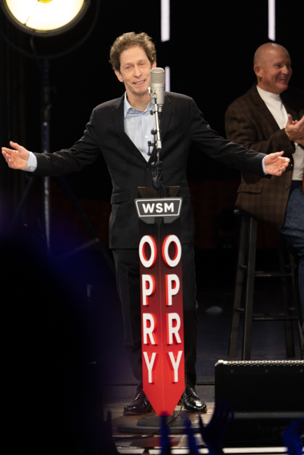 Tim Blake Nelson was In The Jailhouse Now on the Grand Ole Opry for the 25th Anniversary of the O Brother, Where Art Thou? soundtrack (2/28/26) - photo © Grand Ole Opry