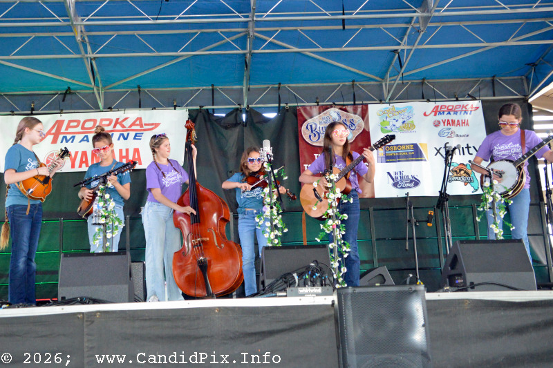 Florida Sunshine Girls at the 2026 Big Bass Bluegrass & BBQ festival in Inverness, FL - photo © Bill Warren