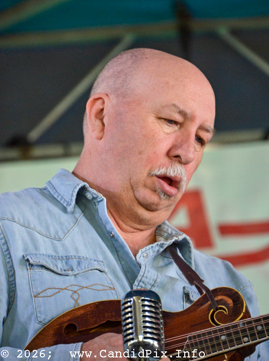 Shayne Bartley with Fast Track at the 2026 Big Bass Bluegrass & BBQ festival in Inverness, FL - photo © Bill Warren