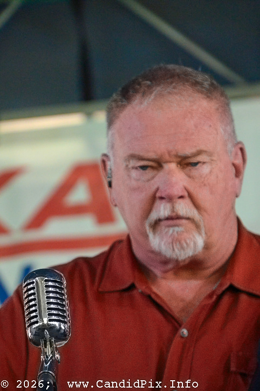 Dale Perry with Fast Track at the 2026 Big Bass Bluegrass & BBQ festival in Inverness, FL - photo © Bill Warren