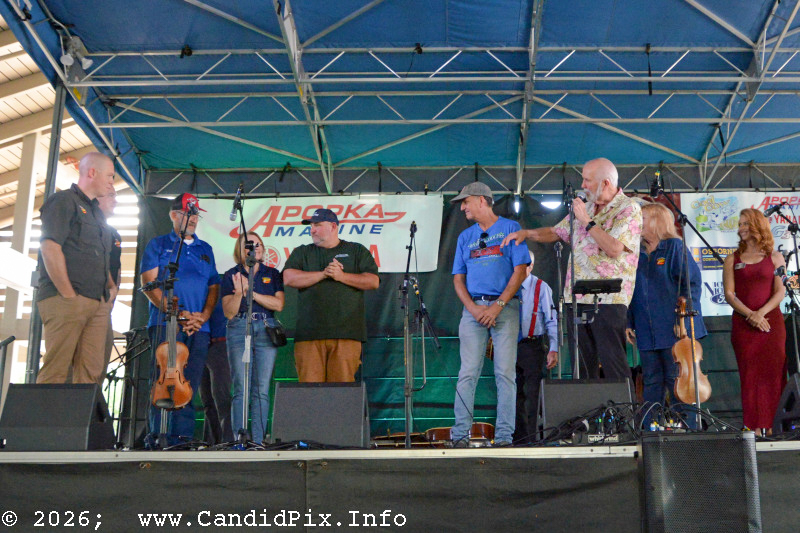 Inverness, FL Mayor and City Council at the 2026 Big Bass Bluegrass & BBQ festival in Inverness, FL - photo © Bill Warren