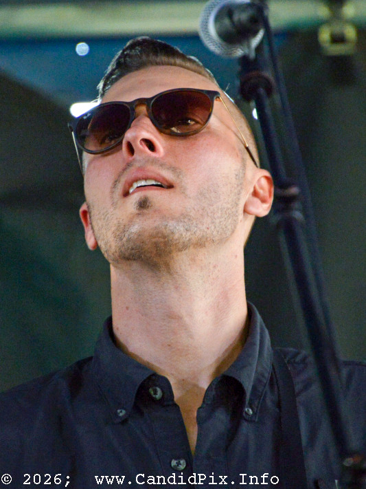 Matt Munsey with Monroeville at the 2026 Big Bass Bluegrass & BBQ festival in Inverness, FL - photo © Bill Warren
