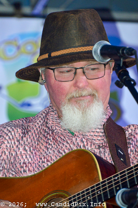 Larry "Bunky" Jackson with Southern Bluegrass Express at the 2026 Big Bass Bluegrass & BBQ festival in Inverness, FL - photo © Bill Warren