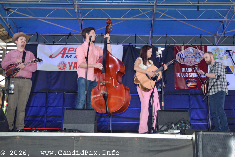 Morgan Brake Band at the 2026 Big Bass Bluegrass & BBQ festival in Inverness, FL - photo © Bill Warren