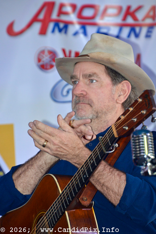 David Beaumont with Rekindled Bits of Grass at the 2026 Big Bass Bluegrass & BBQ festival in Inverness, FL - photo © Bill Warren