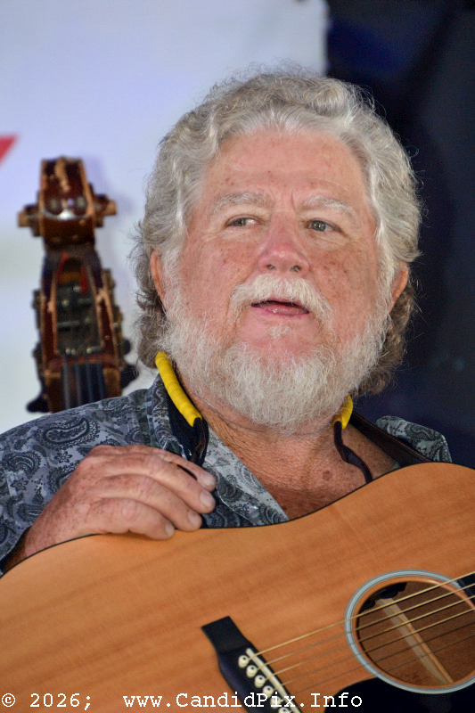 Jr Davis with Rekindled Bits of Grass at the 2026 Big Bass Bluegrass & BBQ festival in Inverness, FL - photo © Bill Warren