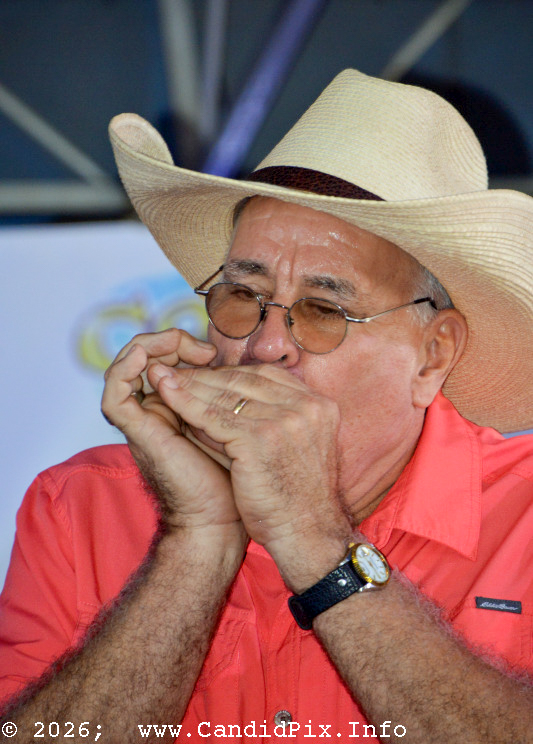 Cousin Brent Johns with Rekindled Bits of Grass at the 2026 Big Bass Bluegrass & BBQ festival in Inverness, FL - photo © Bill Warren