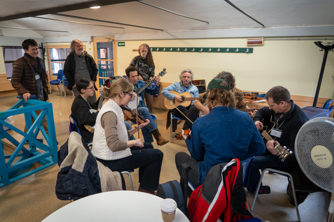 Jamming at the 2026 Barcelona Bluegrass Camp - photo © Josep Ponsa Camps