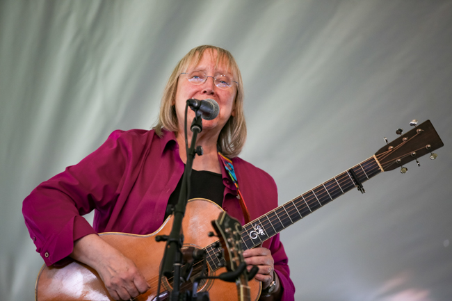 Marcy Marxer with Cathy and Marcy's Old Time Coalition at MerleFest 2026 - photo © Bryce Lafoon