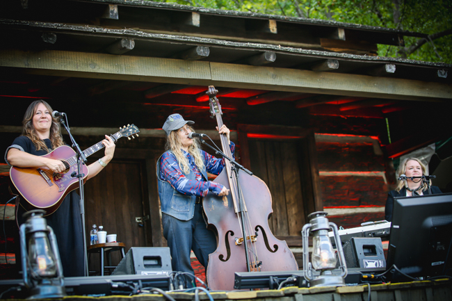Jenn Miori and Melissa Carper at MerleFest 2026 - photo © Bryce Lafoon