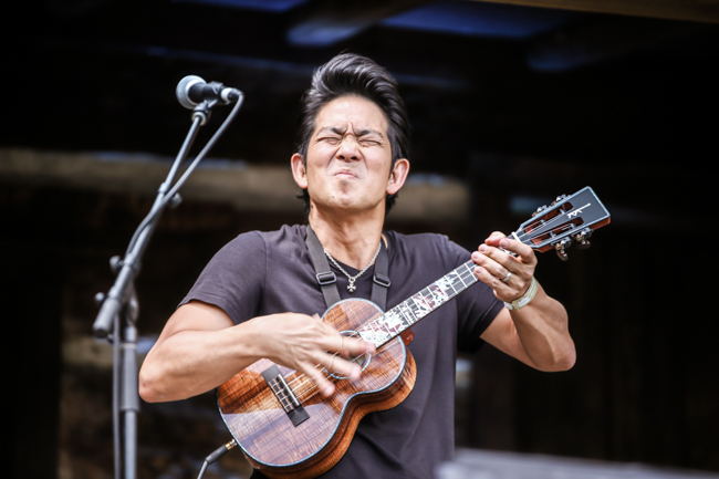 Jake Shimabukuro at MerleFest 2026 - photo © Bryce Lafoon