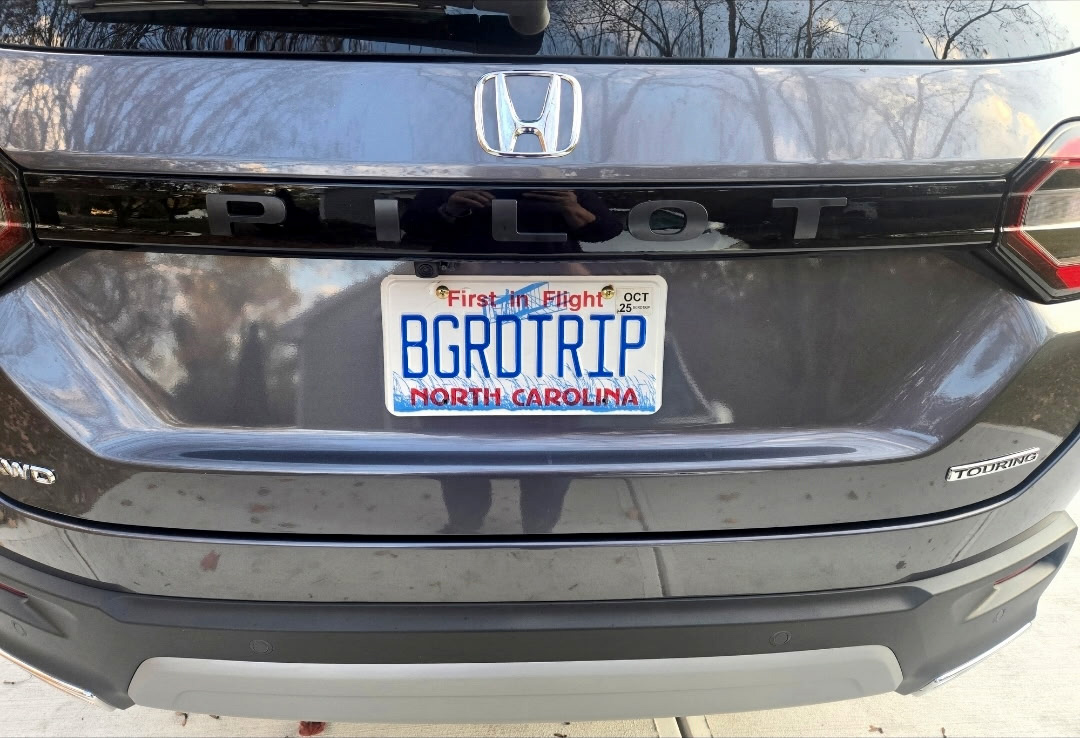 Ami Ricci's custom licence plate