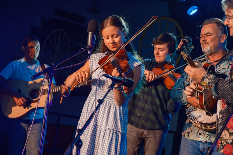 Hollace Oakes joins ￼The Del McCoury Band at DelFest 2026 - photo © Gary Jared