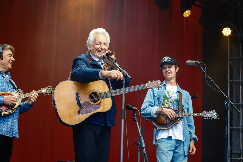 Ronnie and Del McCoury join Mountain Grass Unit at DelFest 2026 - photo © Gary Jared