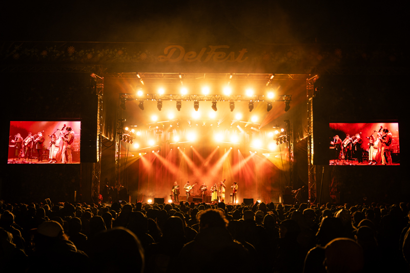 Sierra Hull joins The Travelin' McCourys at DelFest 2026 - photo © Taylor Lewis