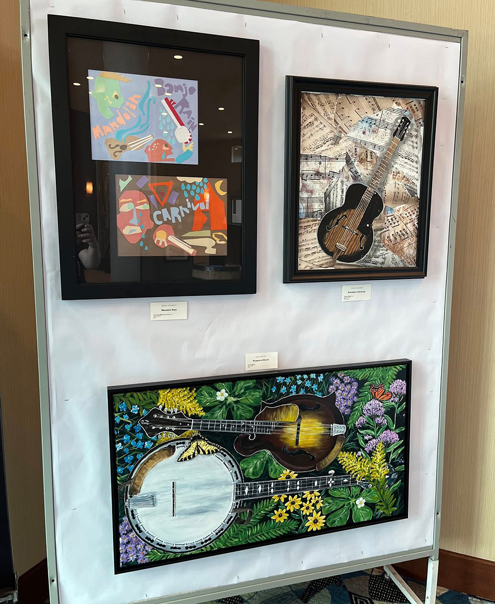 Artwork at the 1st annual Bluegrass Music Exhibit in Owensboro, KY in 2025