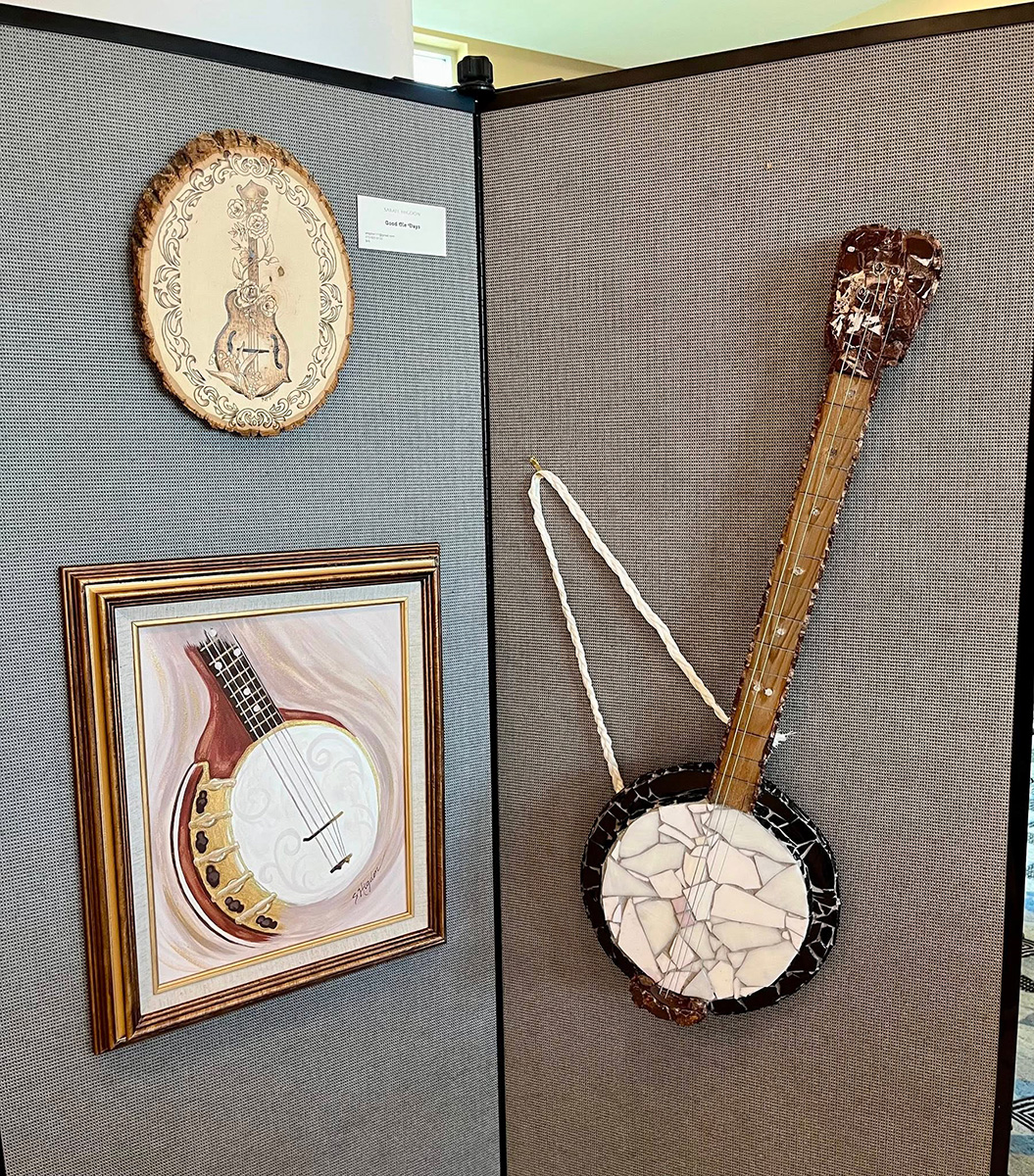 Artwork at the 1st annual Bluegrass Music Exhibit in Owensboro, KY in 2025