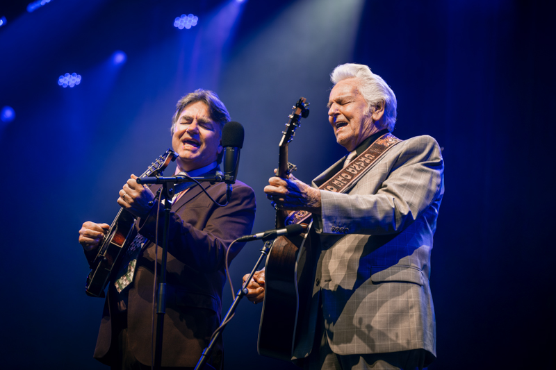 Ronnie and Del McCoury at DelFest 2026 - photo © Rob Laughter