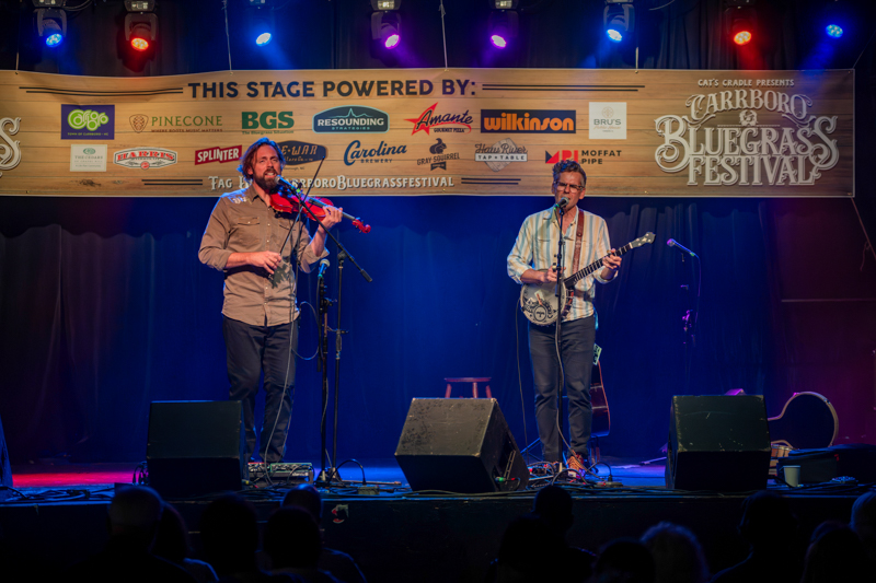 Trenton Wagler and Eric Brubaker at the 2026 Carrboro Bluegrass Festival (5/23/26) - photo © Thomas Beck