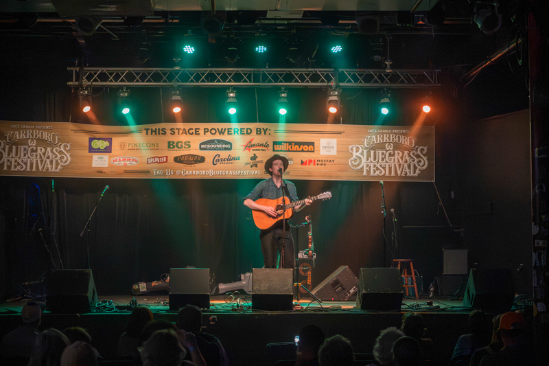 Mason Via at the 2026 Carrboro Bluegrass Festival (5/23/26) - photo © Thomas Beck