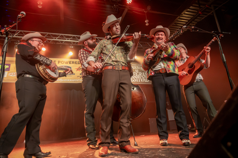 The Po' Ramblin' Boys at the 2026 Carrboro Bluegrass Festival (5/23/26) - photo © Thomas Beck