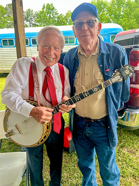 Little Roy Lewis and Frank Neat at the 2026 Little Roy & Lizzy Music Festival - photo © Sandy Hatley