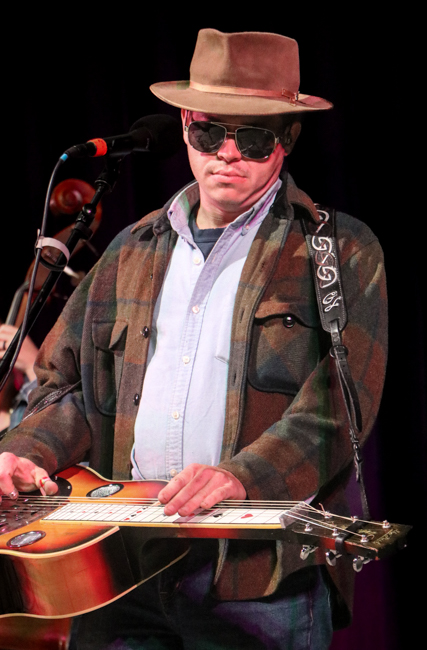 Gaven Largent with the Dan Tyminski Band at the 2026 Tony Rice Memorial MusicFest - photo © G. Nicholas Hancock