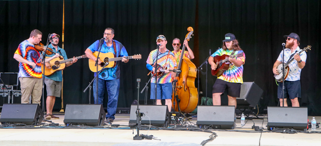 Greg Blake joins Hot Wax & the Splinters at the 2026 Tony Rice Memorial Day MusicFest at Camp Spring - photo © G. Nicholas Hancock