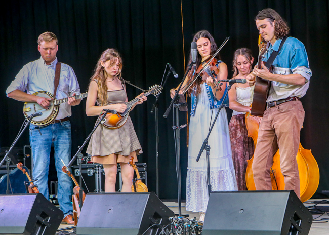 The Burnett Sisters at the 2026 Tony Rice Memorial Day MusicFest at Camp Spring - photo © G. Nicholas Hancock