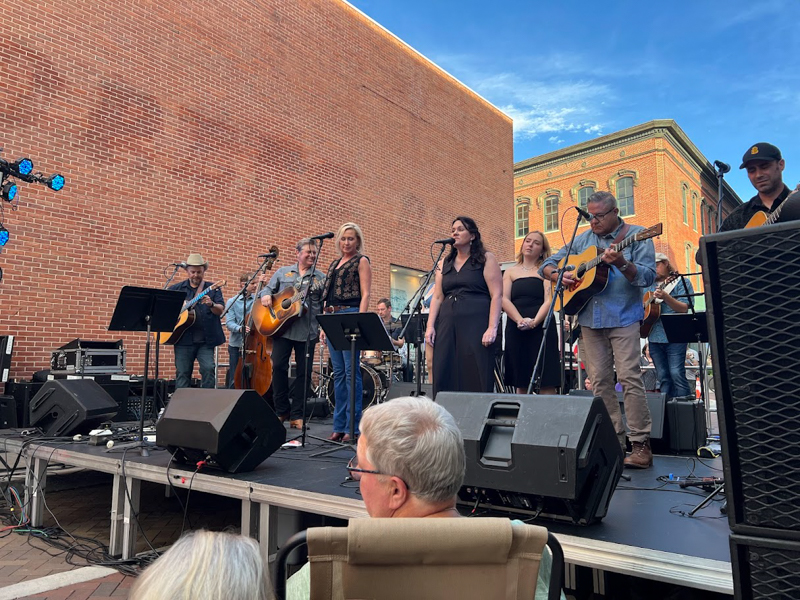 Wednesday show in downtown Cumberland, MD as a prelude to DelFest 2026 - photo © Dale Cahill