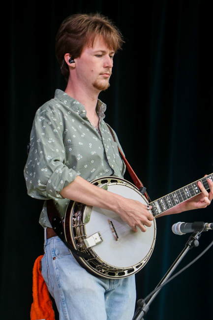 Jack Brown with the Dave Atkins Band at the 2026 Tony Rice Memorial MusicFest - photo © G. Nicholas Hancock