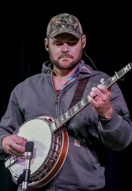 Jason Davis with the Dan Tyminski Band at the 2026 Tony Rice Memorial MusicFest - photo © G. Nicholas Hancock