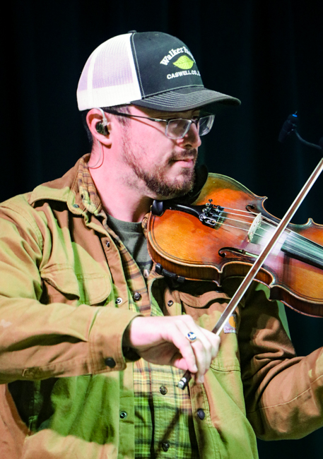 Nathan Aldridge with the Dan Tyminski Band at the 2026 Tony Rice Memorial MusicFest - photo © G. Nicholas Hancock